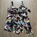 Wireless Short Asymmetrical Twist Front Swim Dress With Brief Brand New