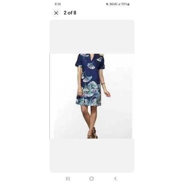 Lilly Pulitzer Apple engineered tee dress in Bright navy down with Ginky sz 0