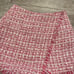 Lovers + Friends a Mini Skort - XS - Red White Pink Plaid Fringe Skirt / Short