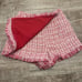 Lovers + Friends a Mini Skort - XS - Red White Pink Plaid Fringe Skirt / Short