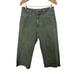 DL1961 Hepburn Cropped Wide-Leg Jeans Cotton Amalfi Green Women's Size 29