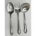 Oneida craft Deluxe Chateau Stainless Slotted Spoon Fork Ladle 3 Serving Pcs