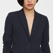 Theory Shrunken Blazer in Seersucker size 6