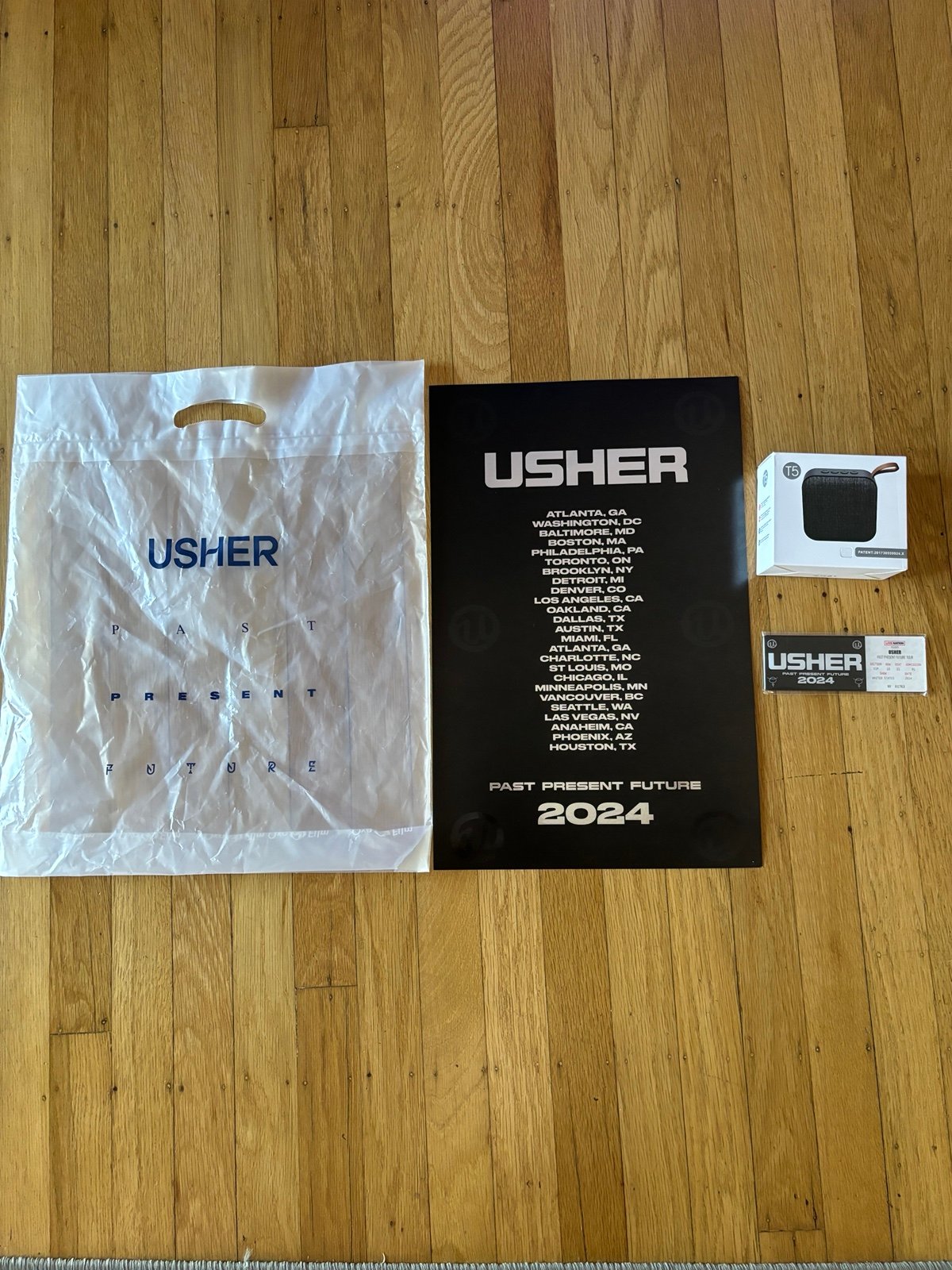 Usher 2024 tour merchandise