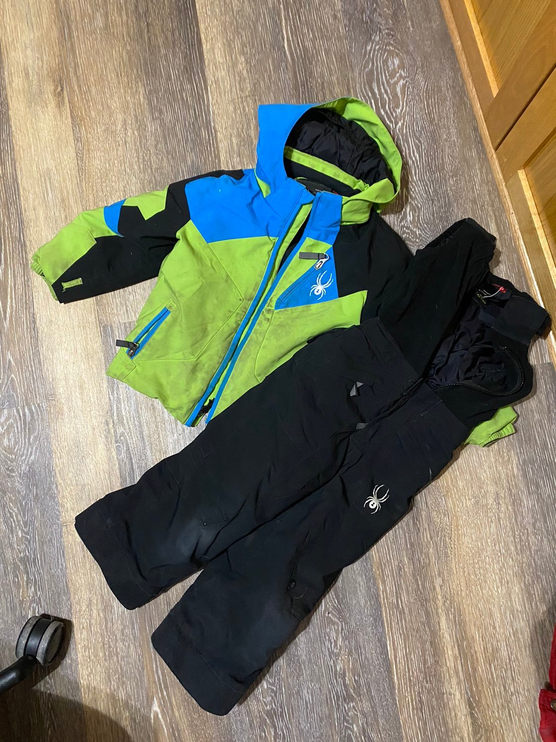 Spyder brand jacket and bib snowpants