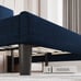 NEW Full Size Upholstered Fabric Platform Bed Frame with Adjustable Headboard