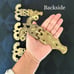 Set of 4 Heavy Metal Brass Surface Ice Box Hinges Vintage