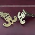 Set of 4 Heavy Metal Brass Surface Ice Box Hinges Vintage