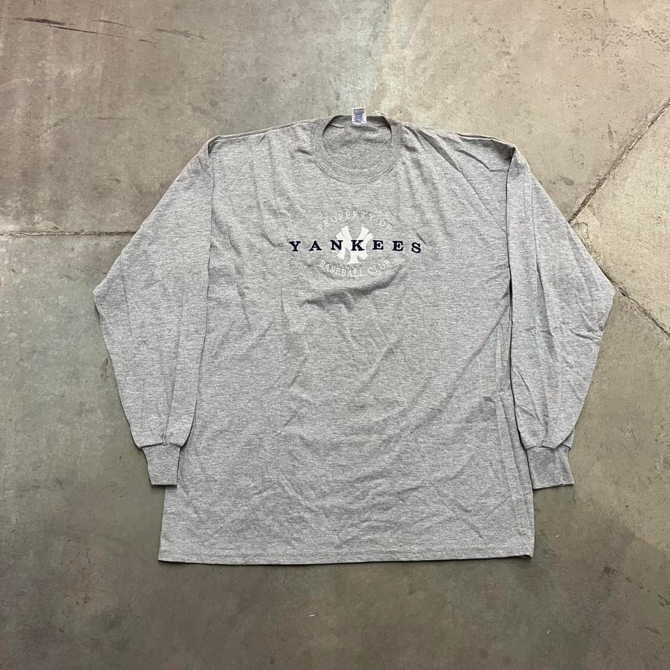 Y2K oversized New York Yankees Russell athletic Embroidered Long sleeve