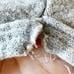 Vintage Kittens Gray Nightgown S/M 80s Sleepwear Fuzzy Cats Sweatshirt Gown