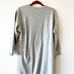 Vintage Kittens Gray Nightgown S/M 80s Sleepwear Fuzzy Cats Sweatshirt Gown