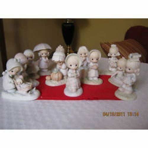 Enesco Precious Moments Calendar Girls January-Decemb er Dated 1987-1992