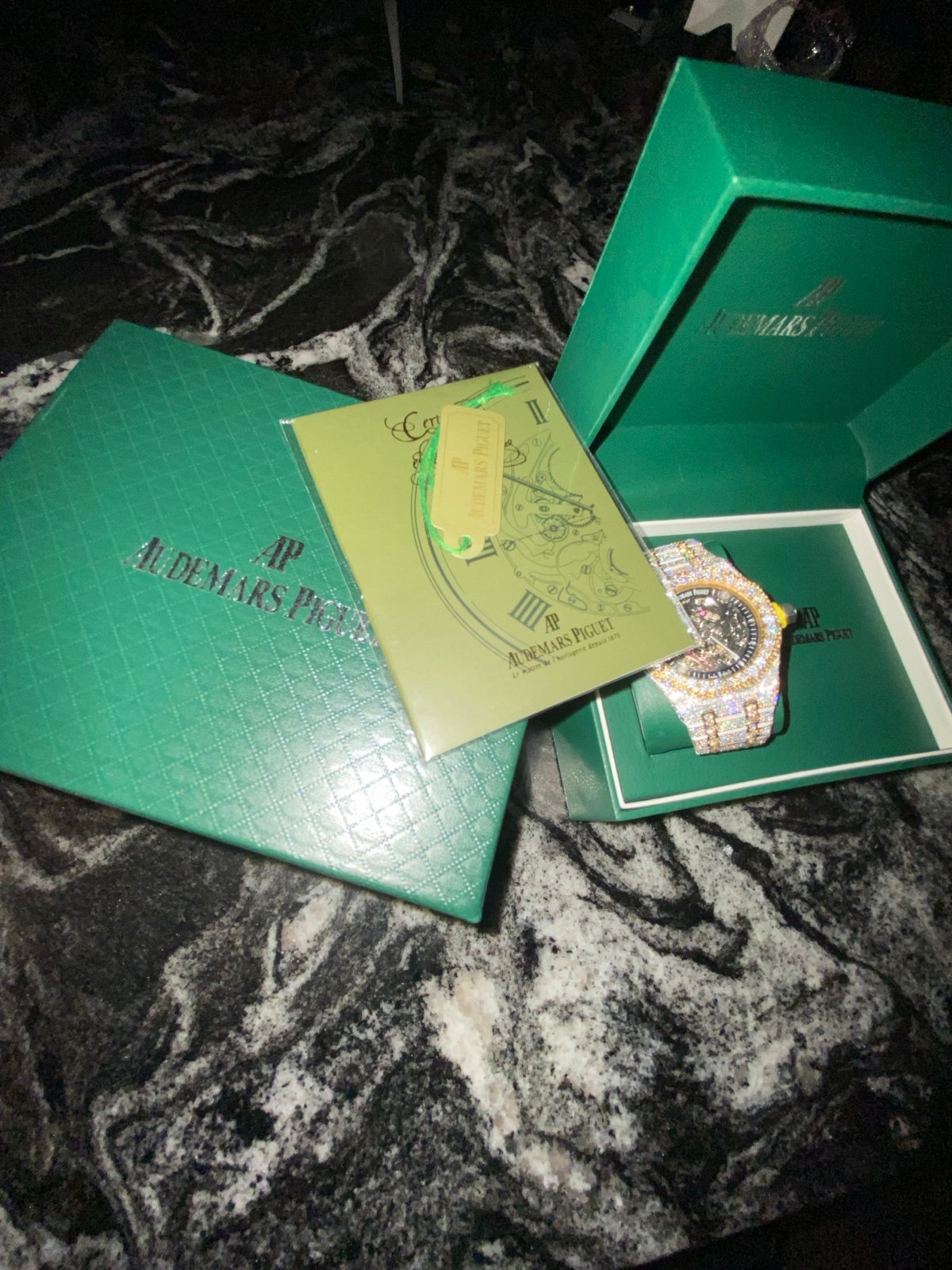 Hand Laid Custom VVS Moissanite Watch