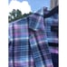 Talbots womens linen blazer size 2 madras plaid purple blue country club classic