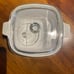 Vintage CorningWare blue cornflower casserole dish with Pyrex lid 1 3/4 quart