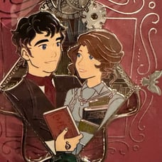 Limited Edition Blissfully Bookish Fictional Flames Will and Tessa Pin