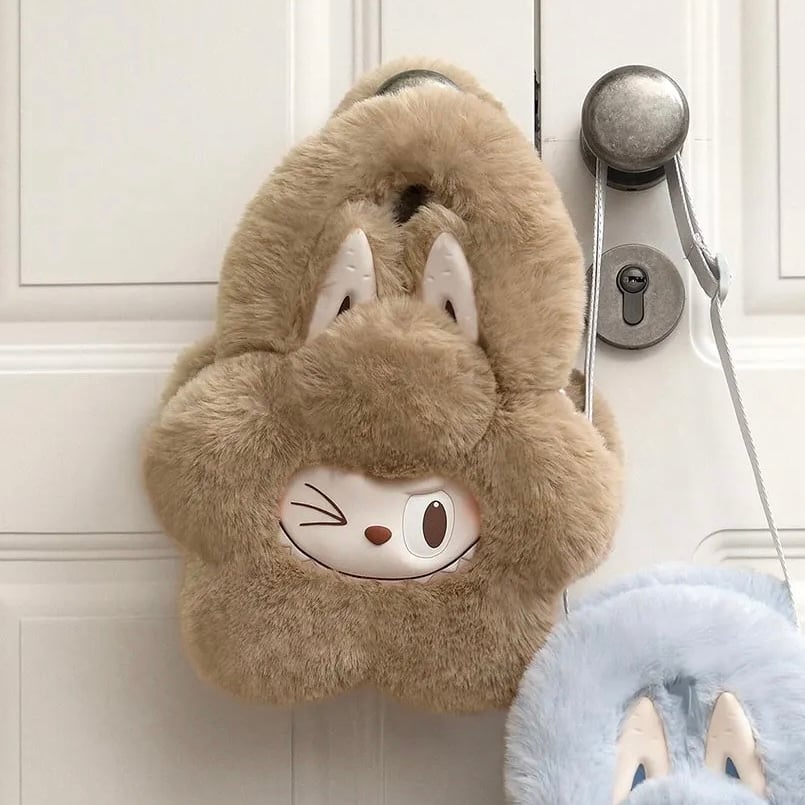 THE MONSTERS Classic Series Plush Flower Bag - Brown