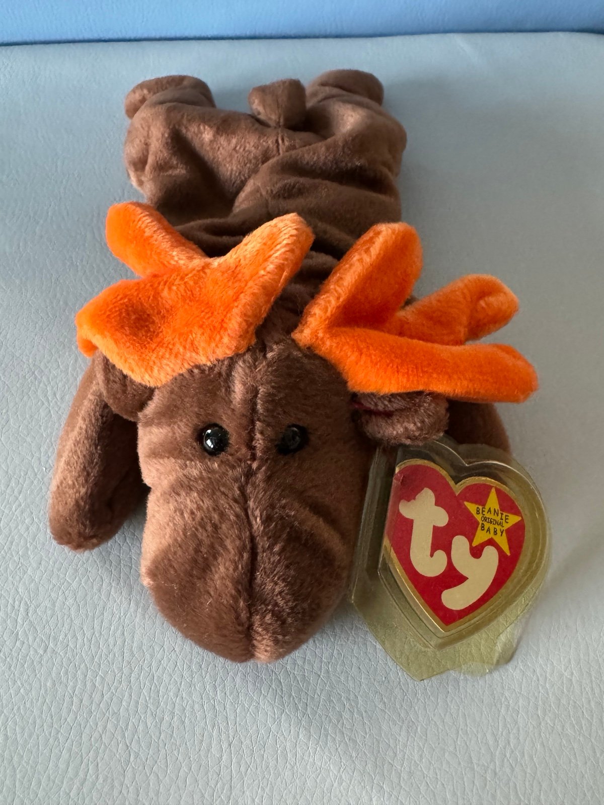 Chocolate the Moose – TY Beanie Baby (Retired with Rare Tag Condition)