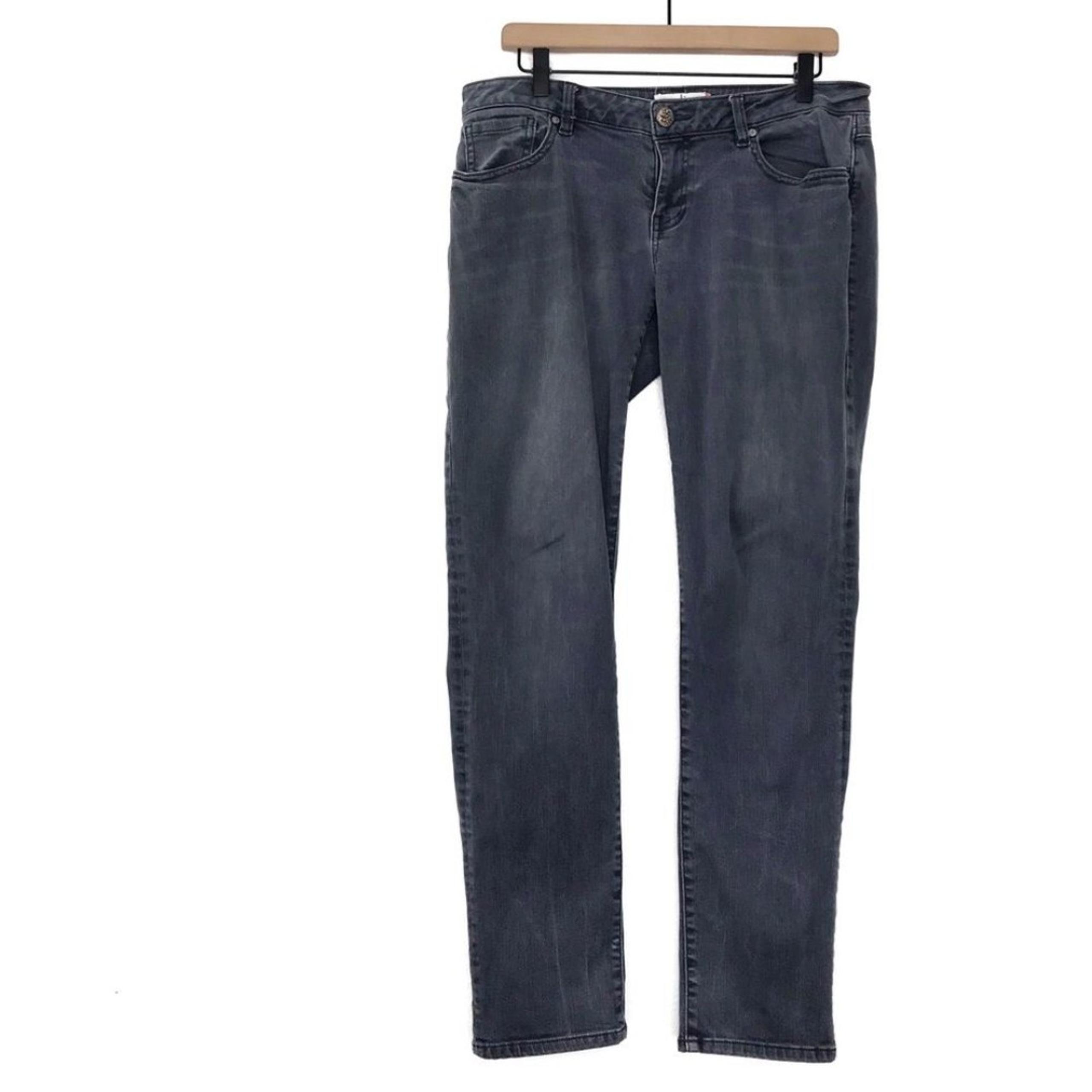 CABI #3191 Slim Boyfriend Grey Denim Jeans 6