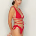 Aila Blue Iris Bikini Bottom Cheery Eco Rib