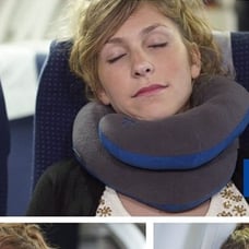 Neck Pillow for Travel Provides Double Support to The Head, Neck, and Chin