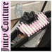 Juicy Couture Notched Shoulder Space Saving Crown Top Set of 20 Hangers- Black
