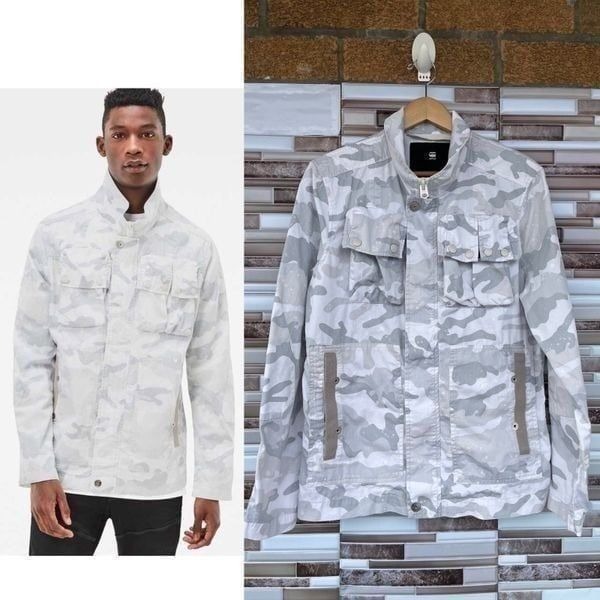 Gstar Ospak Deconstructed Splatter Overshirt small