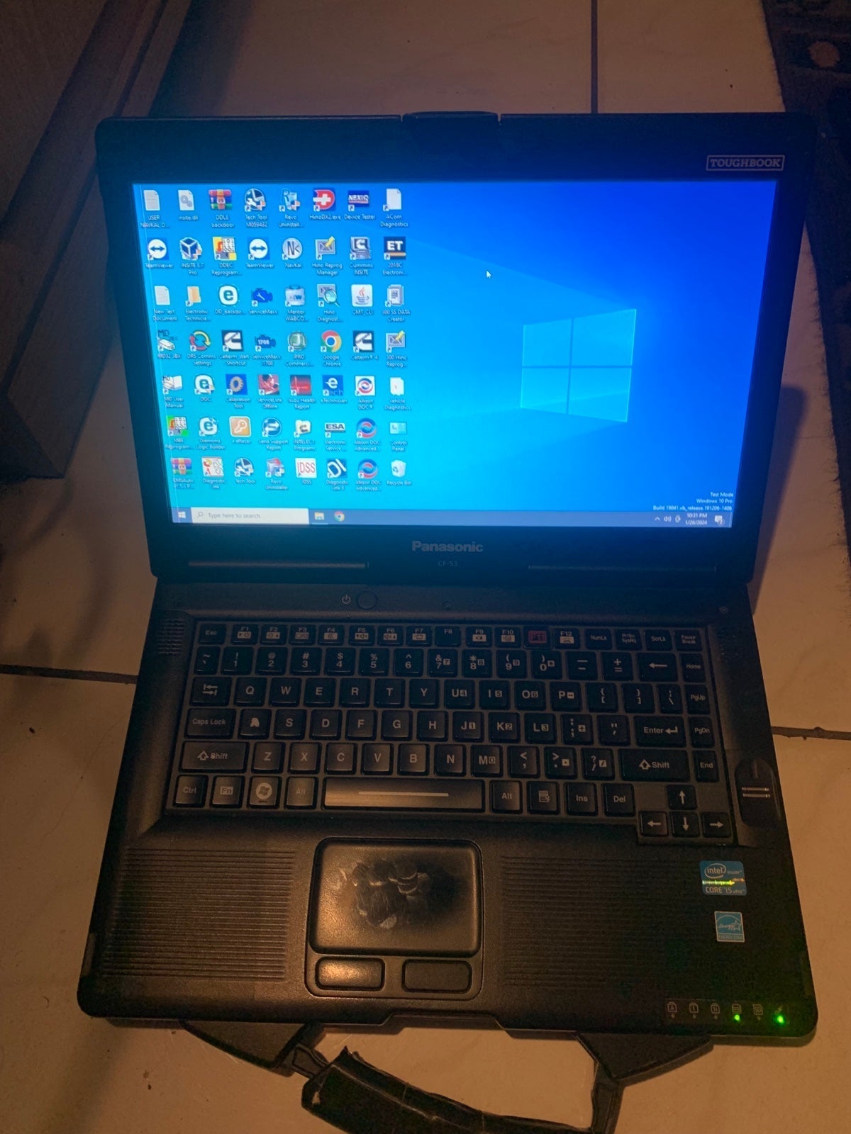 Diesel Laptop scanner Panasonic Toughbook cf-53