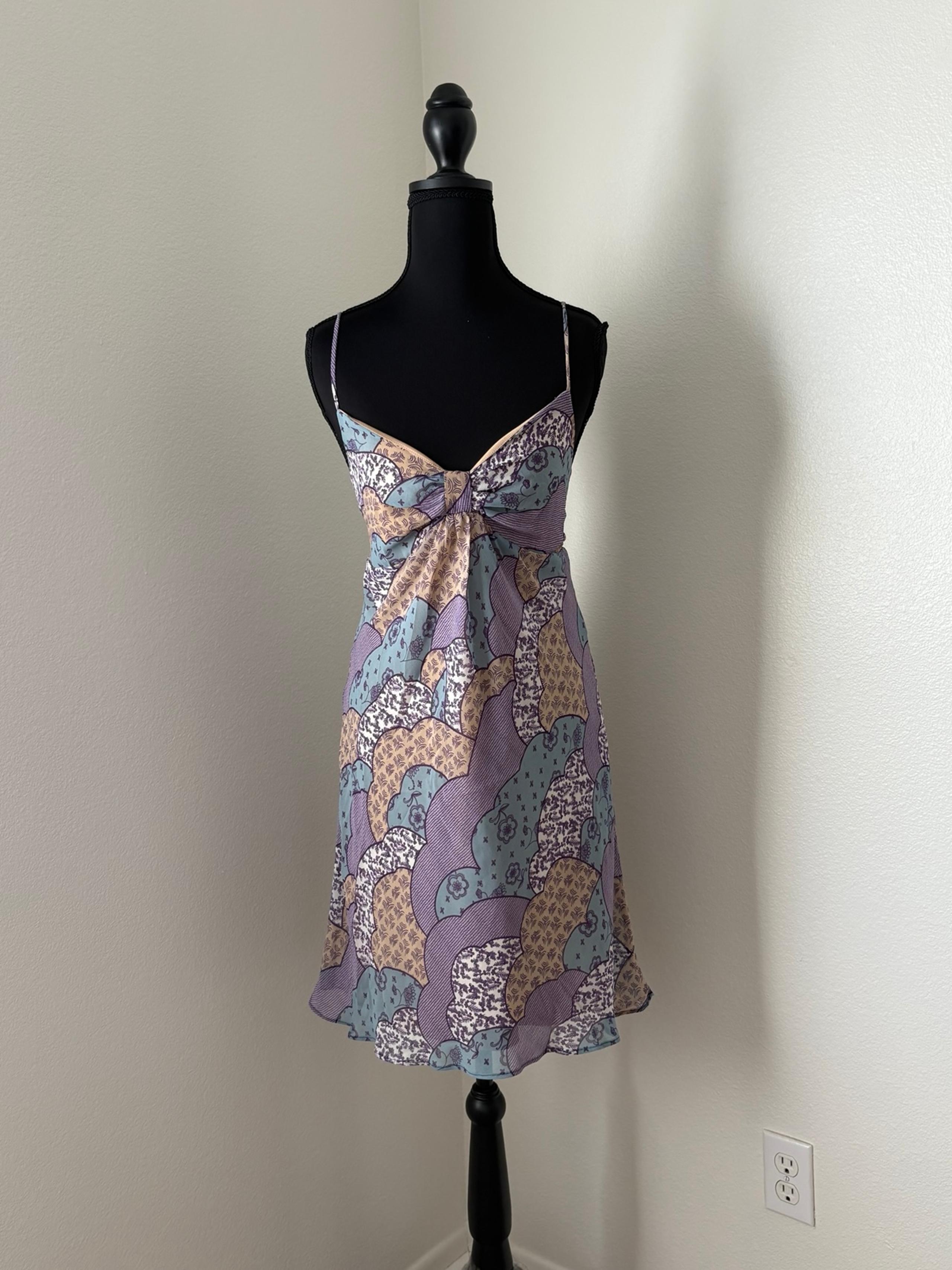 NWT Zinc Purple and Multicolored Patterned Dress- Size Medium
