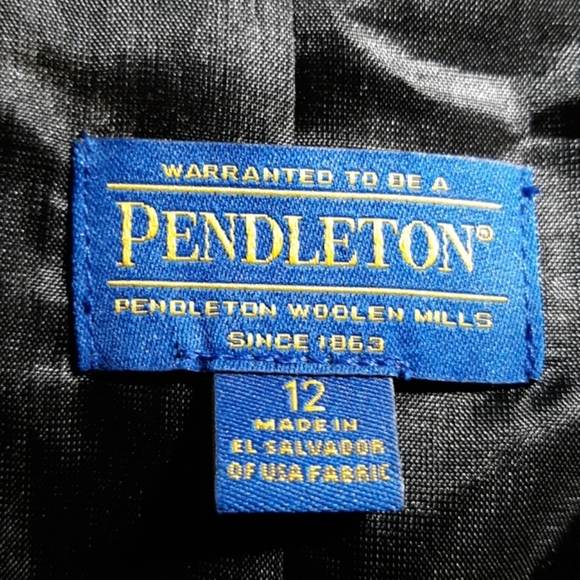 Pendleton 100% virgin wool blazer Dark Academia