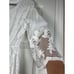 Tea n Rose Crochet Lace Overlay White Boho Wedding Maxi Dress Medium Large