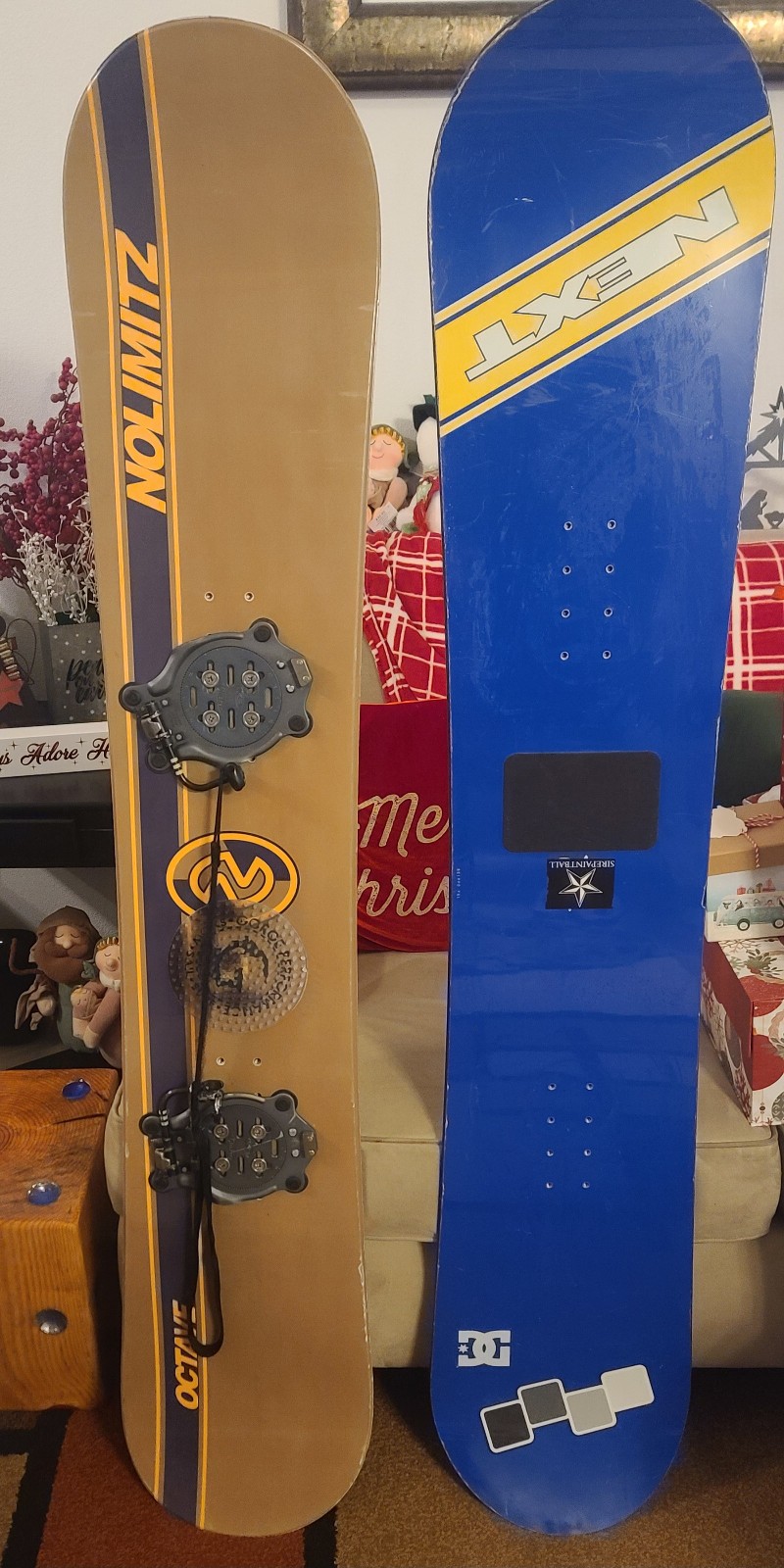 Two snowboards, both 60-in. No limit is 75, Next is 50.