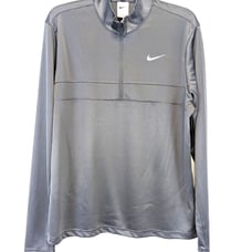 Nike Dri-FIT Half-Zip Golf Pullover Men's Grey/White (CK6076-021) Sz Medium NEW