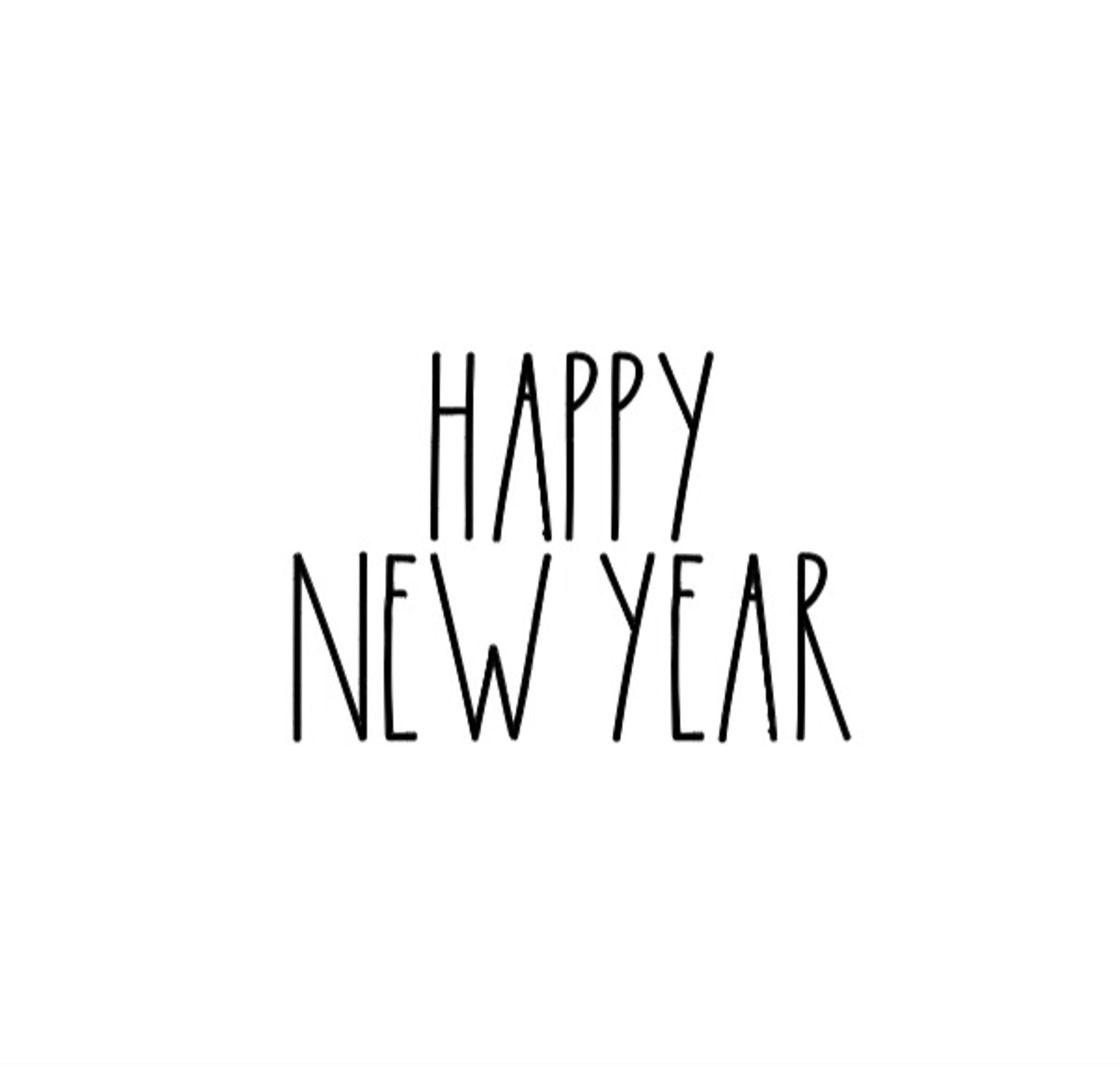 Happy New Year Eve Rae Dunn Holiday Decal Sticker Tier Tray Sign Farmhouse