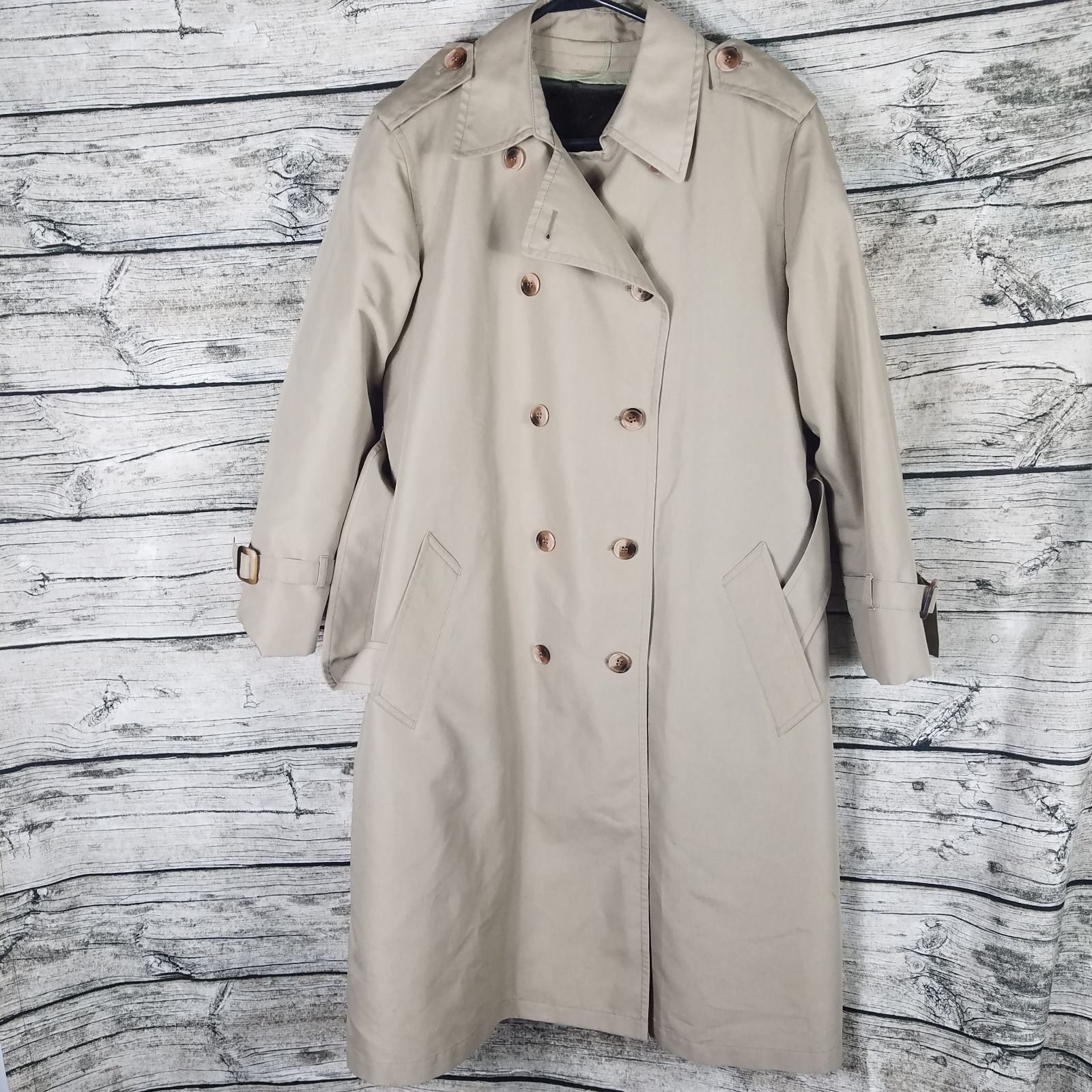 Vintage London Fog Maincoats Trench 10 Petite Vtg Nice Quality With Belt