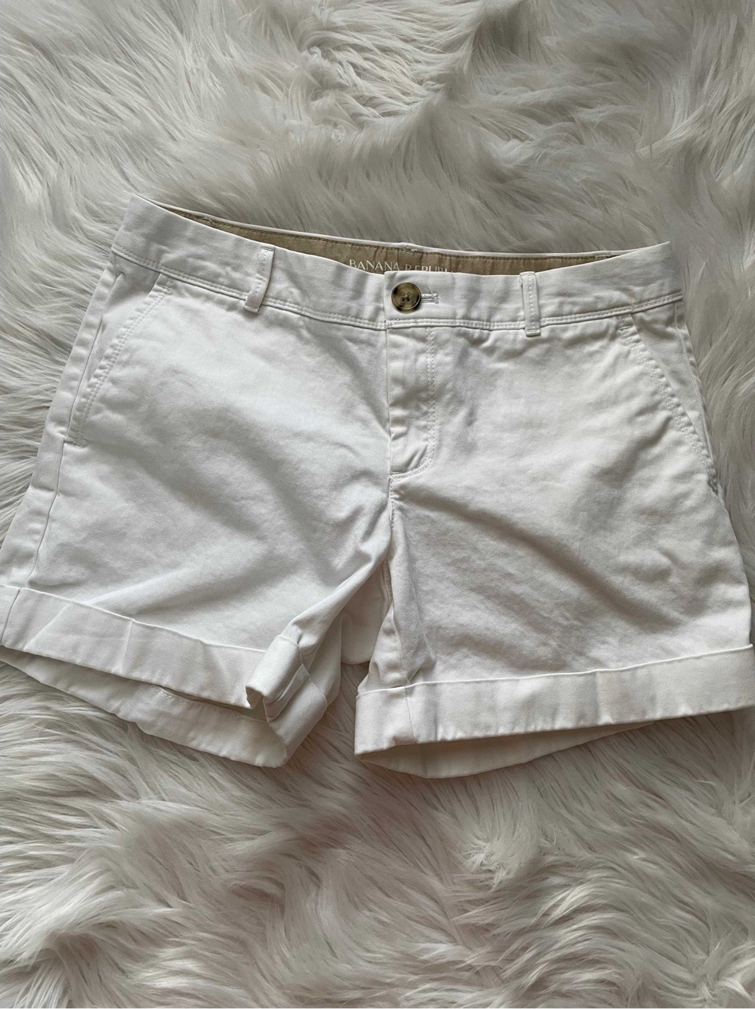 Banana Republic white active shorts