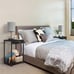 NEW Set of 2 Black Night Stands with Storage and USB Ports