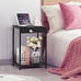 NEW Set of 2 Black Night Stands with Storage and USB Ports
