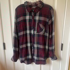 Rails Hunter Plaid Button Down Flannel Shirt Sz L