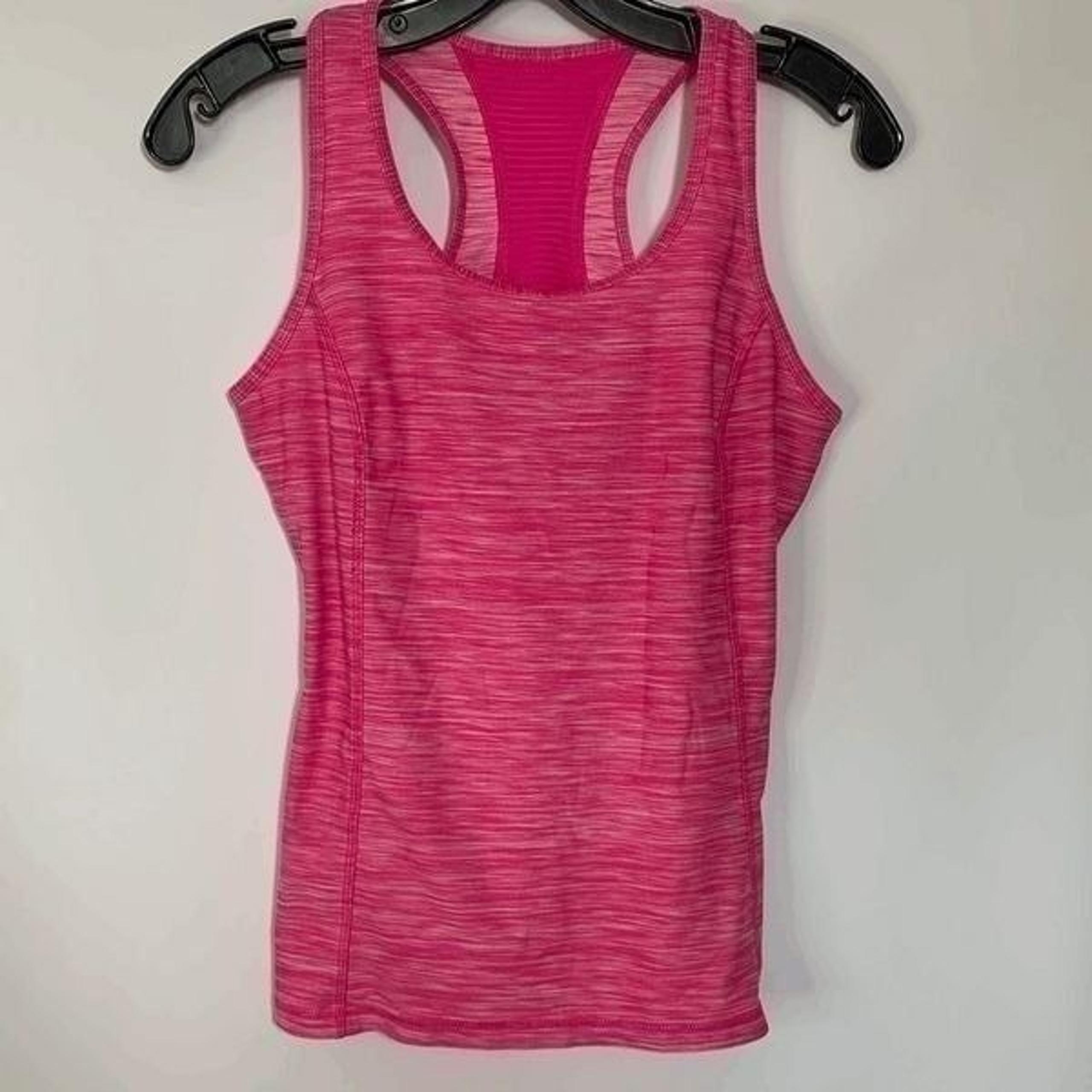 Danskin Now Women's Activewear Fitted Dri-More Pink Racerback Tank Top Size S