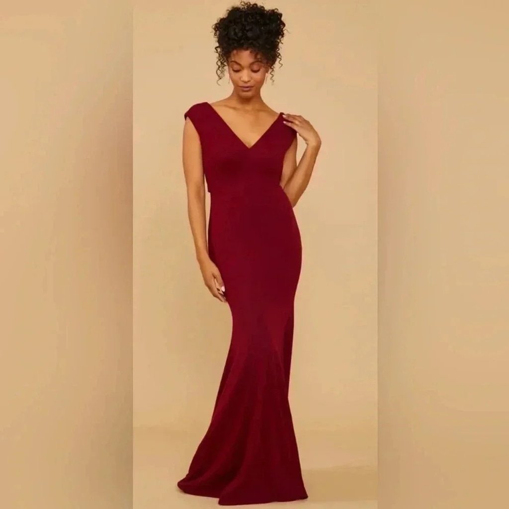 NEW with Tags (NWT) Altar’d State Cabernet Cassava Luxe Crepe Dress