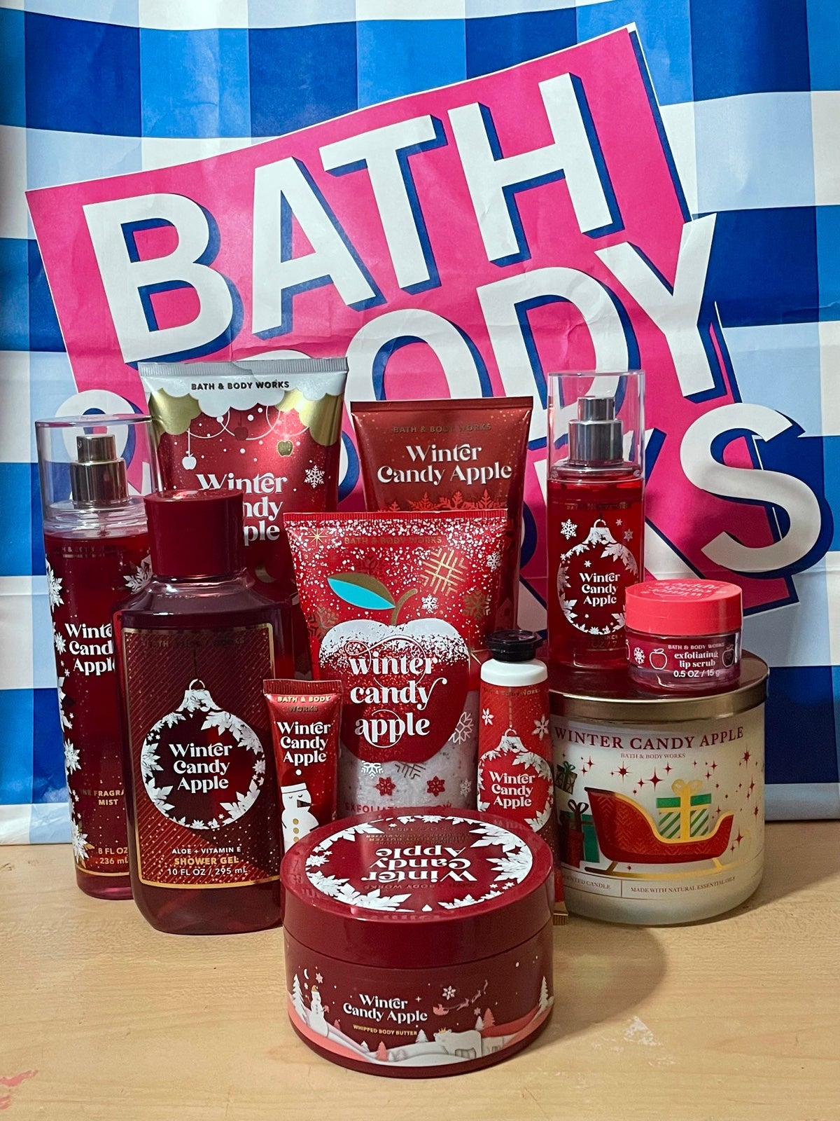 BATH AND BODY WORKS WINTER CANDY APPLE SET
