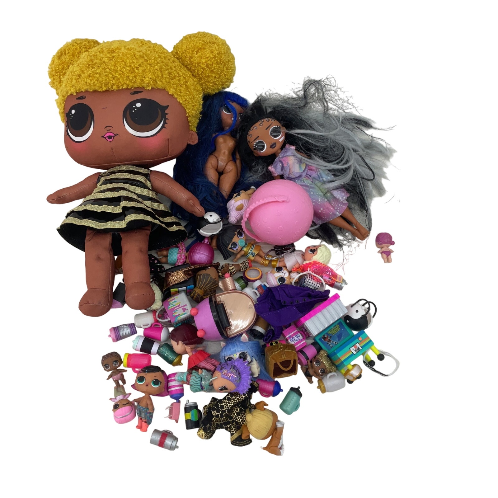 MGA Mixed Loose LOL OMG Surprise Big Lil Sistas Toy Play Dolls LOT Preowned