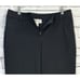 St. John Womens Black Denim Pants Jeans SIZE 12 Wide Straight Leg High Rise NEW