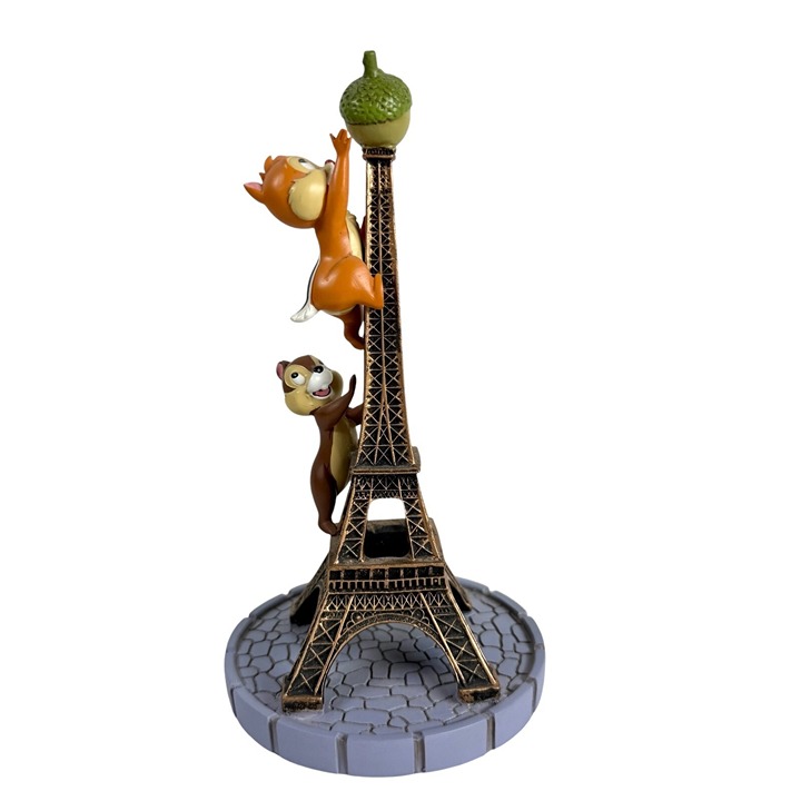 Disney World Epcot World Showcase Chip & Dale Paris Eiffel Tower Figurine