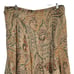 NWT Lauren Ralph Lauren Silk Paisley Skirt Size 1X Green Beige Flounce Plus