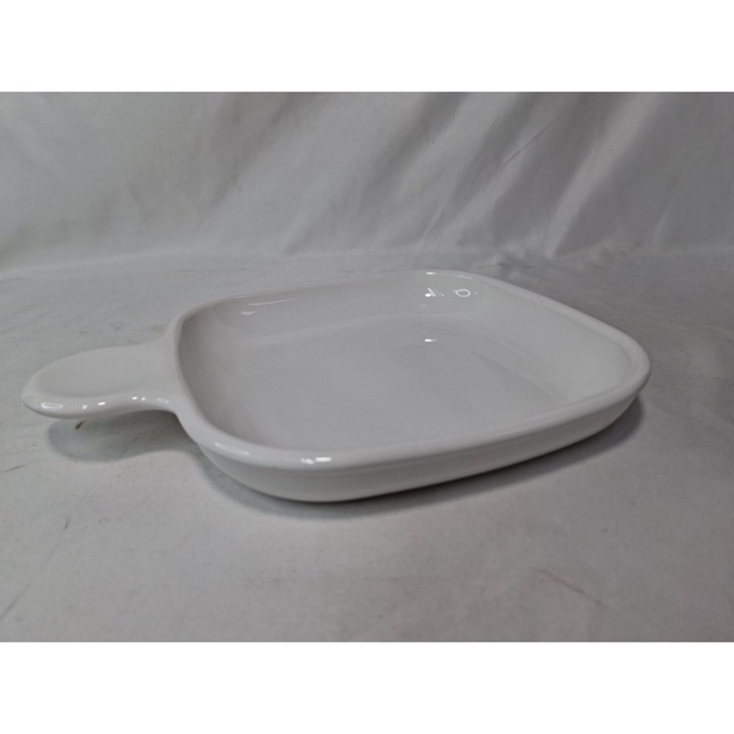 Vtg Corning Ware P-185-B  White Square Snack Plate