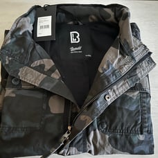 Brandit Britannia mens camouflage canvas field jacket size XXL Dark Camo