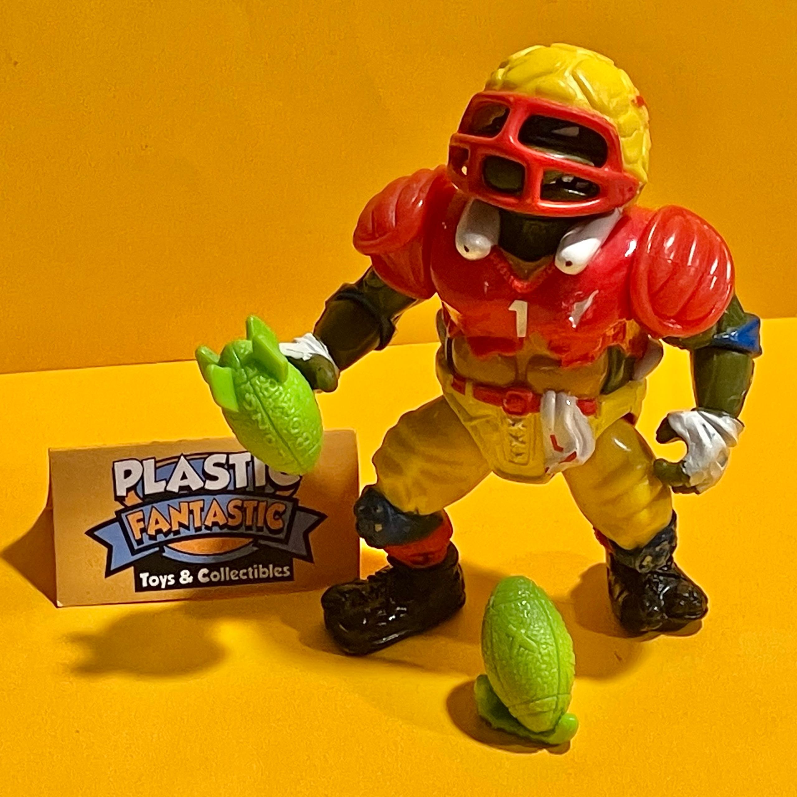 Vintage Playmates 1991 TMNT LEO FOOTBALL Tossin’ action figure