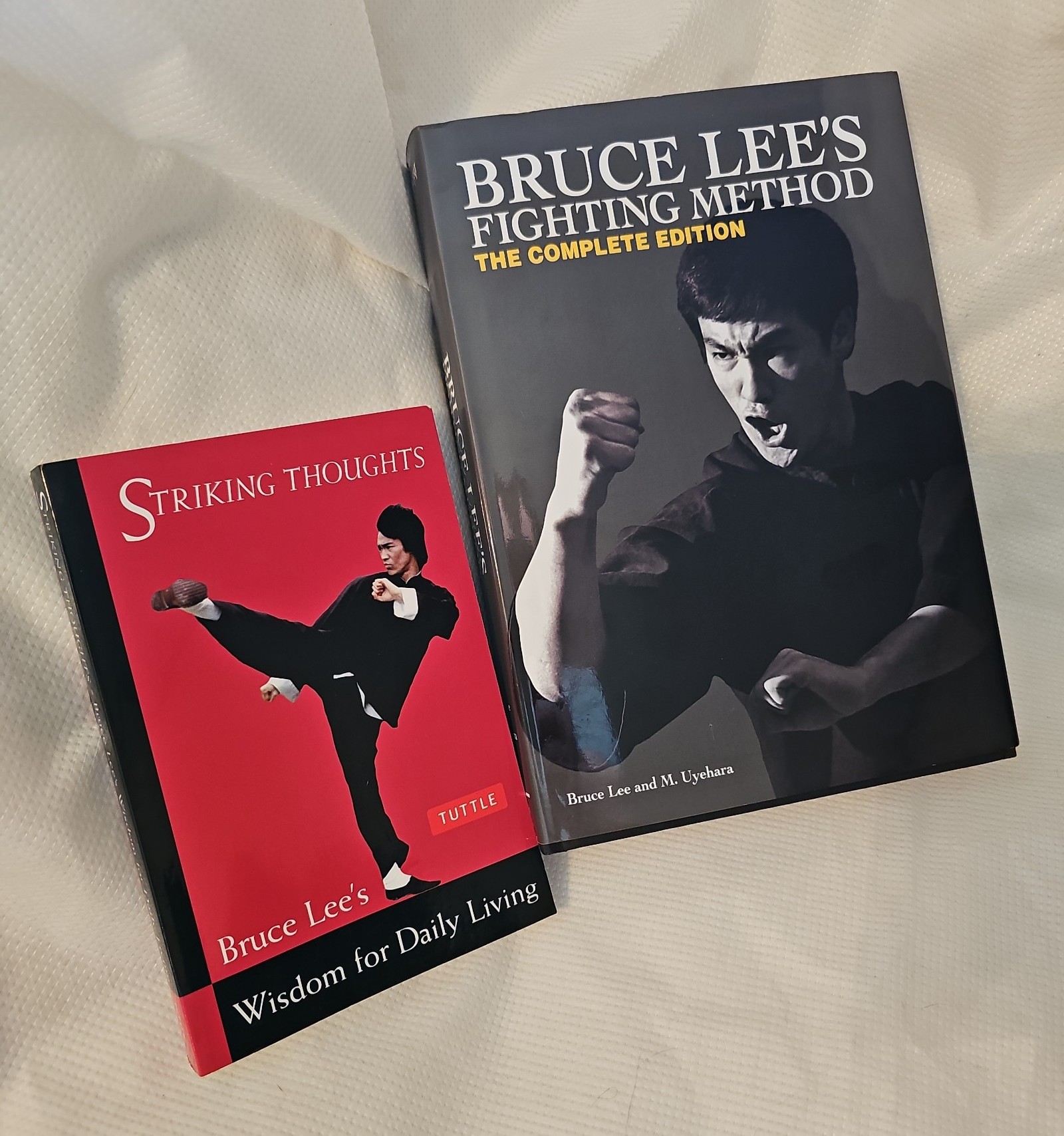 Bruce Lee's Fighting Method: Hardcover plus paper back bundle.